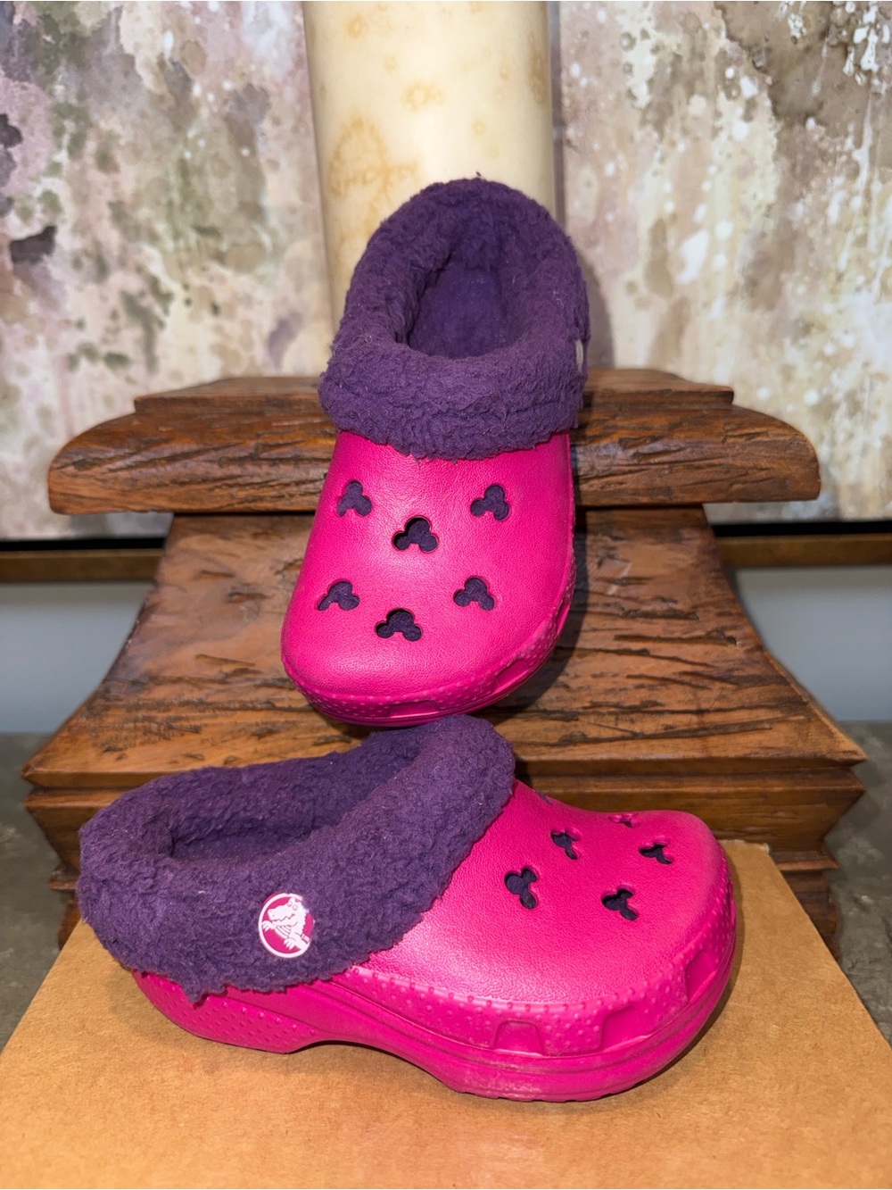 EUC Crocs Kids Mammoth Clogs featuring Mickey Mouse